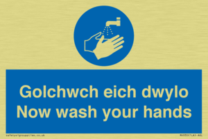 golchwch eich dwylo